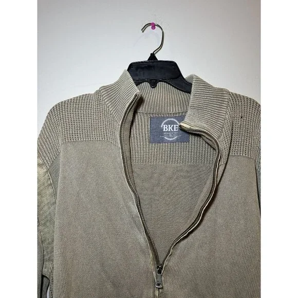 BKE Men’s Athletic Fit Zip-Up Jacket Size XL – Performance Stretch Casual Layer - Picture 5 of 10